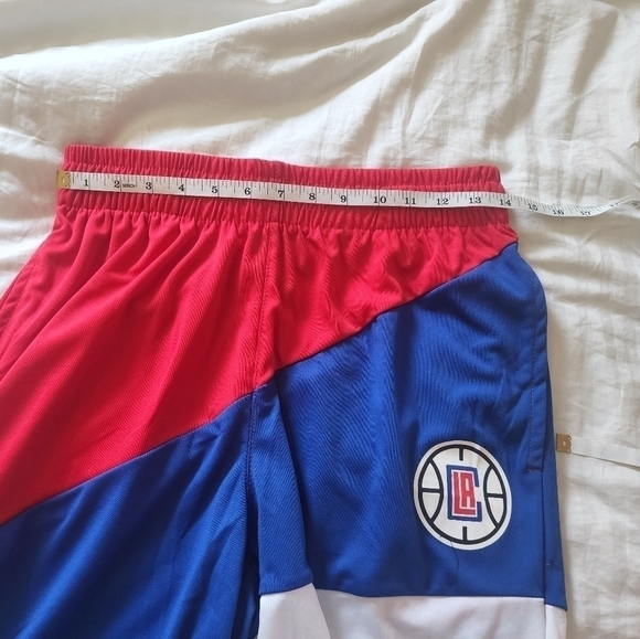 LA Clippers Kawhi Leonard Tricolor basketball shorts size small NWT - Picture 6 of 6
